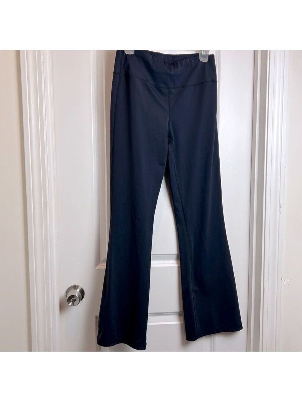 Pro Mover Navy Blue Spandex Bell Bottom Leggings Size Large